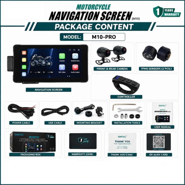 MOTORCYCLE NAVIGATION SCREEN