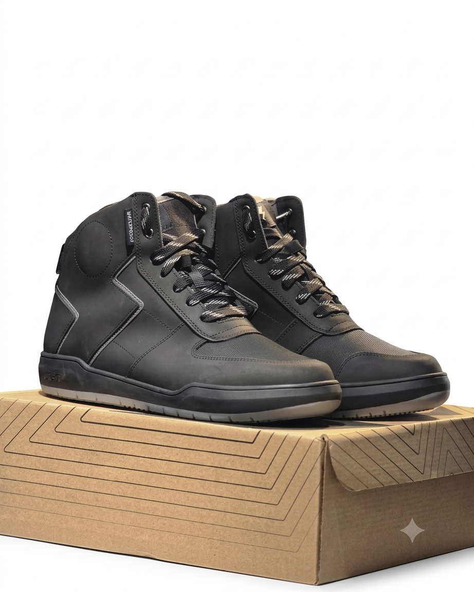 Clan SNKR Stealth Black Grey WP Riding Shoes