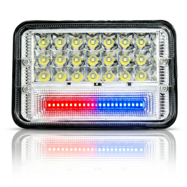 Hero Splendor Headlight 24 LED White with Police DRL