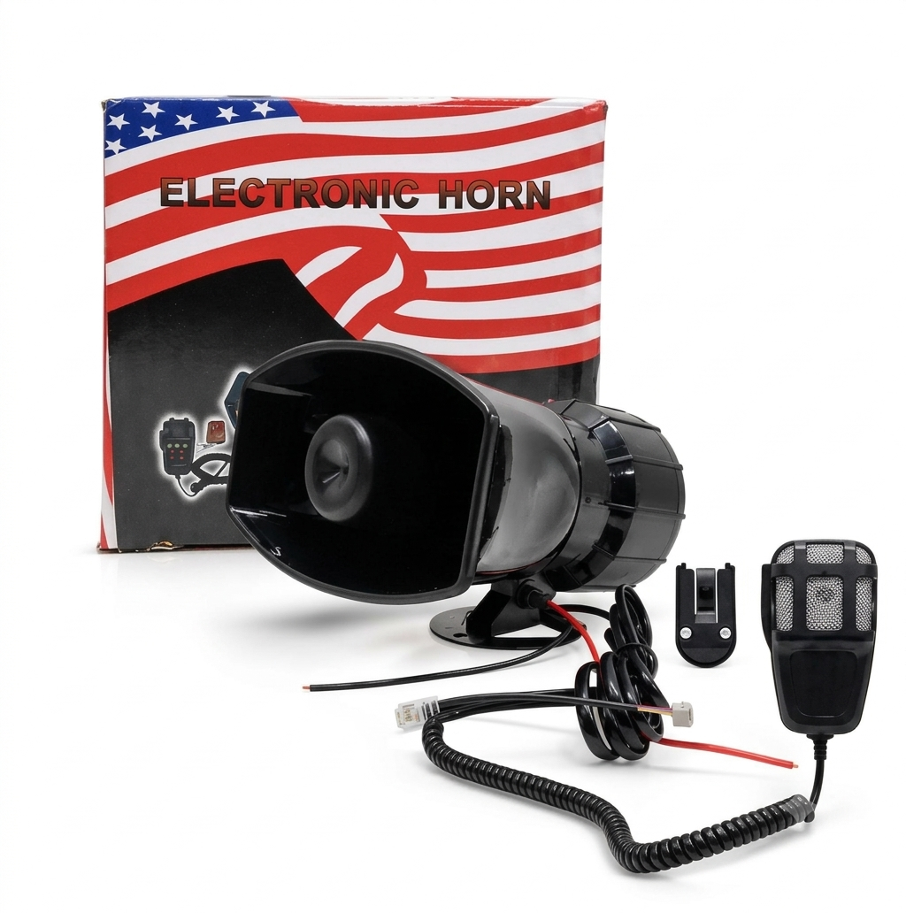 American Siren with LED Light for Motorcycle