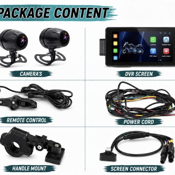 M10D Motorcycle GPS | CarPlay & Android Auto