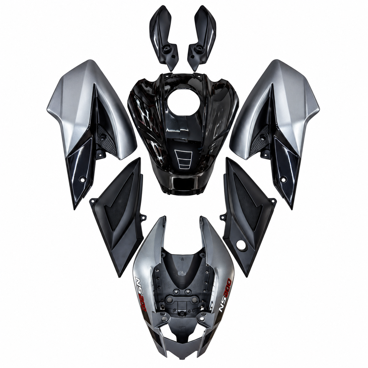 Pulsar NS Full Body Kit Matte Grey with Black - Image 8