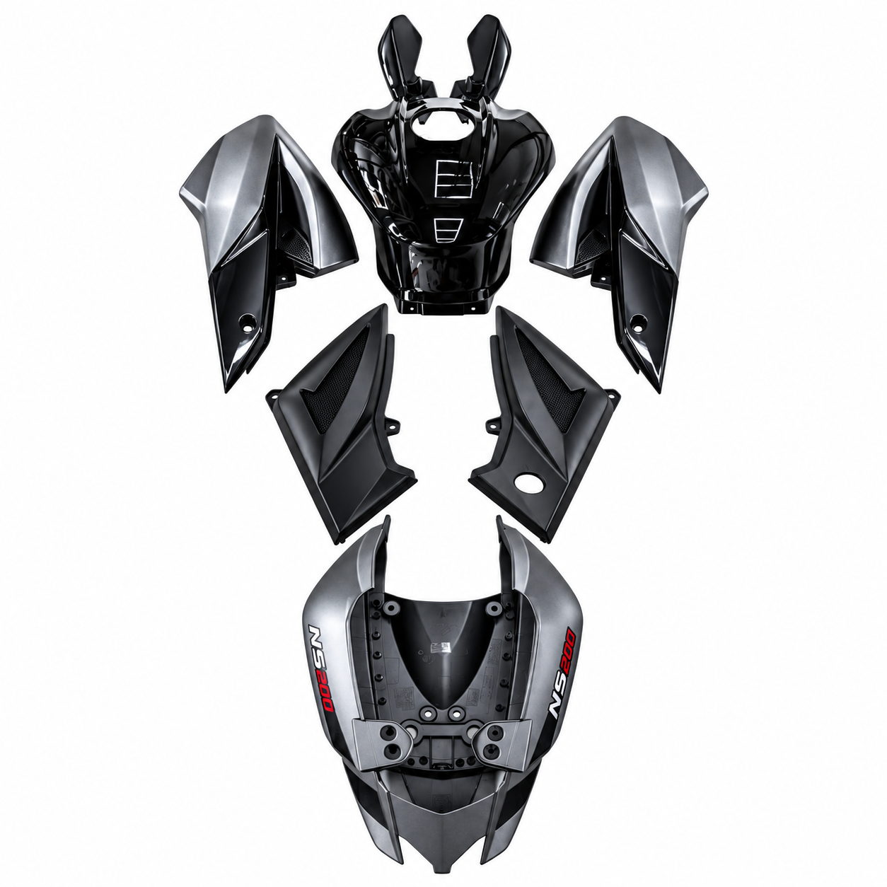 Pulsar NS Full Body Kit Matte Grey with Black - Image 7