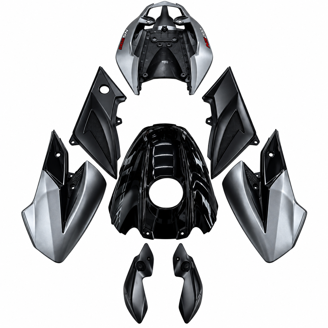 Pulsar NS Full Body Kit Matte Grey with Black