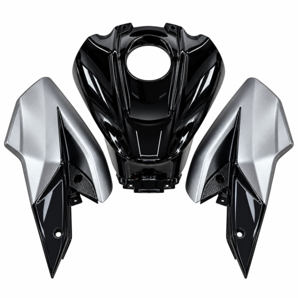 Bajaj Pulsar NS Tank Cover Set Matte Grey with Black
