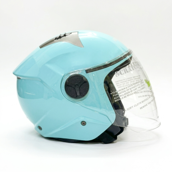 Aerostar Glossy Cyan Blue Helmet
