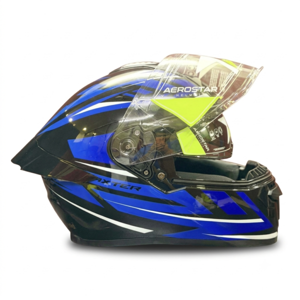 Aerostar Axer D14 Black Blue Helmet