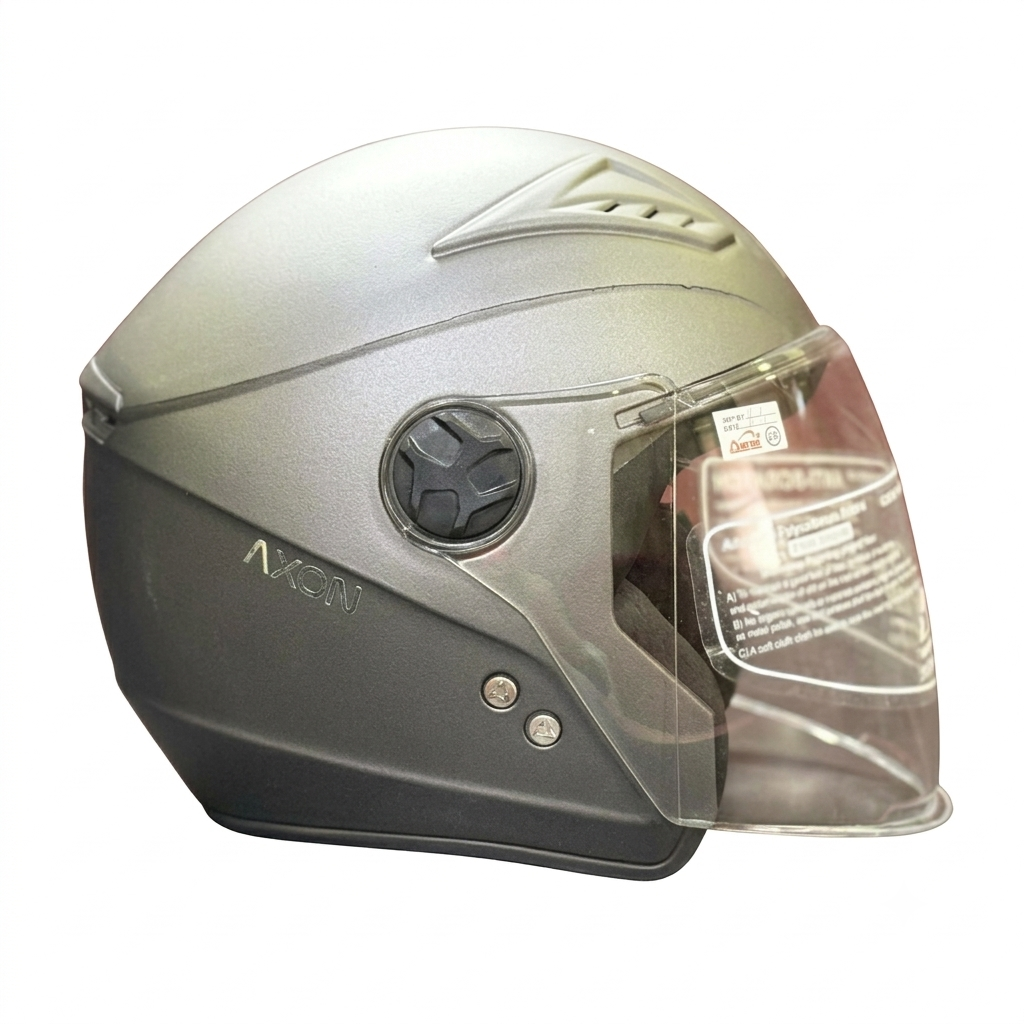 Aaron Axon Painted Matte Grey Helmet