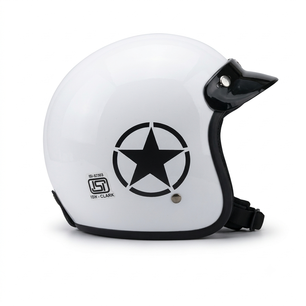 Ergo Jetstar Glossy Open Face Helmet - Image 8