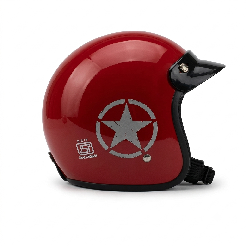 Ergo Jetstar Glossy Open Face Helmet - Image 7
