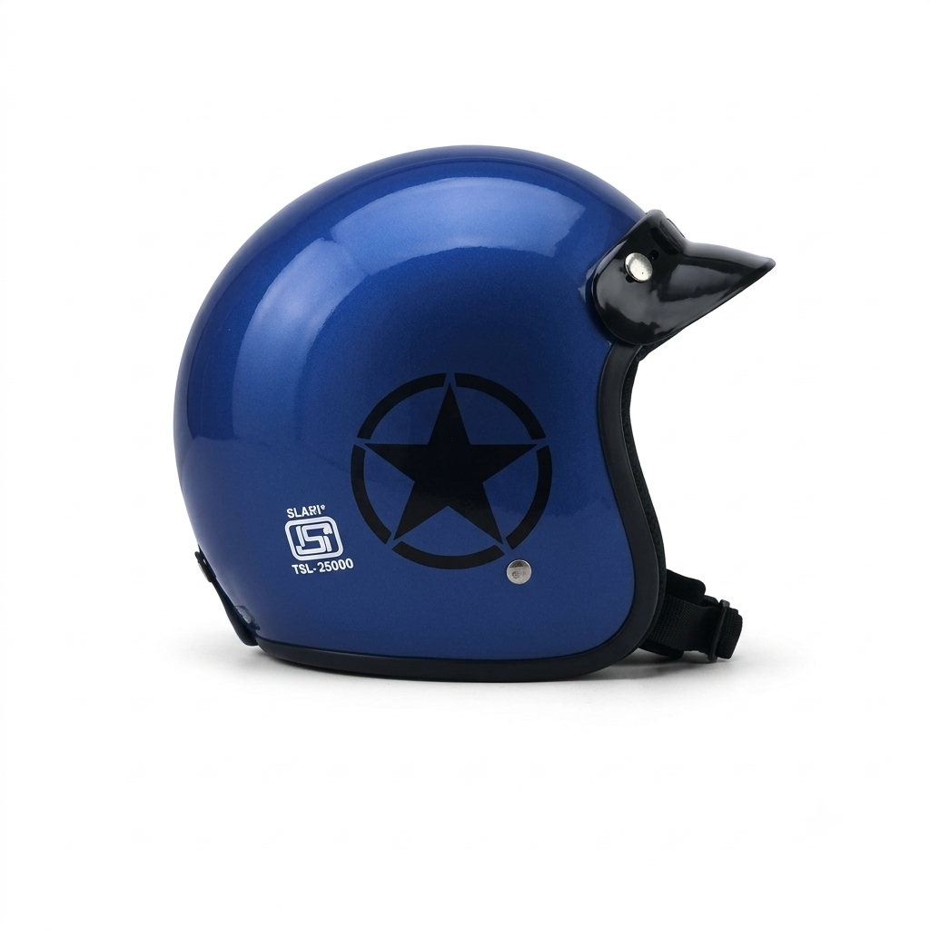 Ergo Jetstar Glossy Open Face Helmet - Image 5