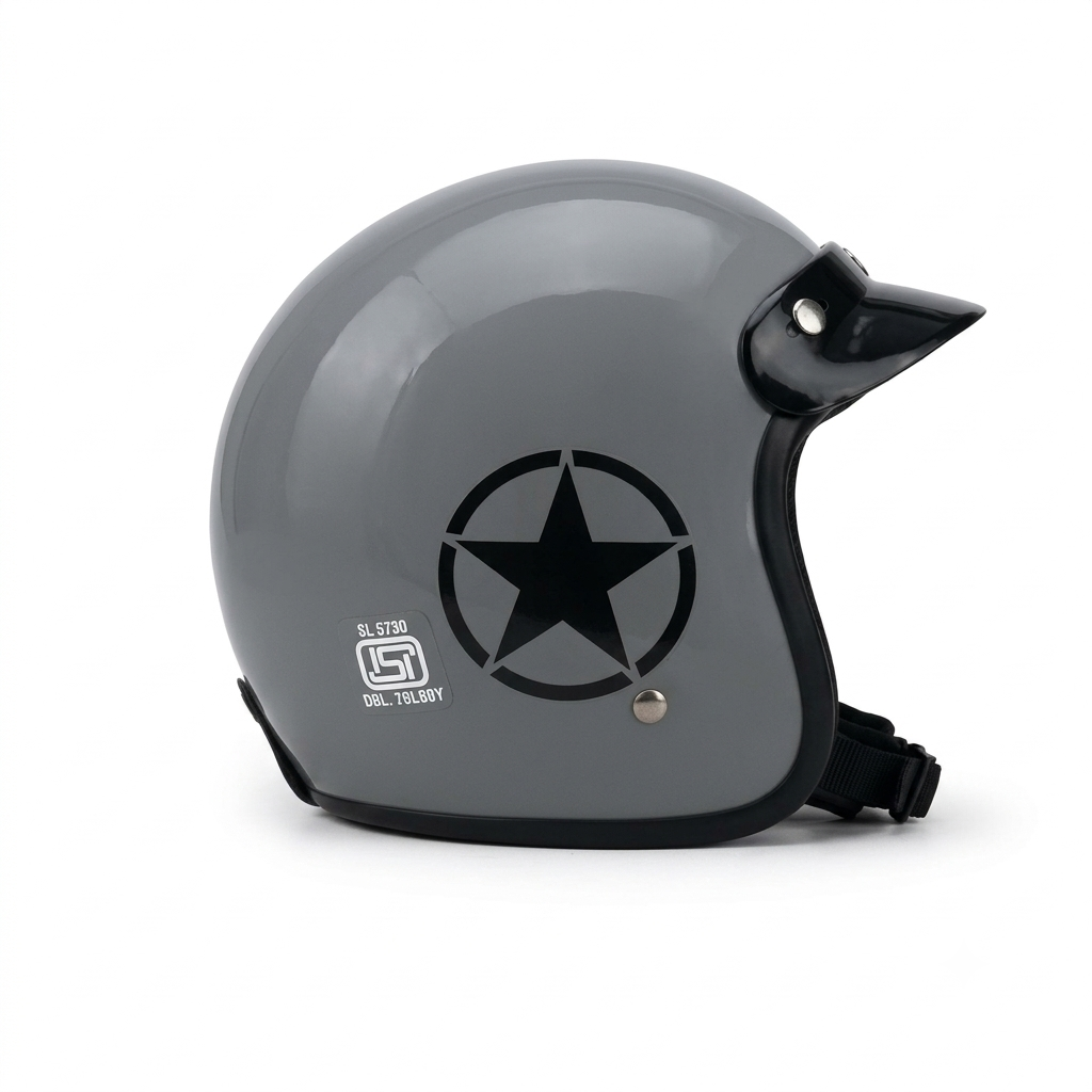 Ergo Jetstar Glossy Open Face Helmet - Image 4