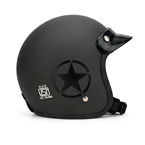 Ergo Jetstar Matte Open Face Helmet